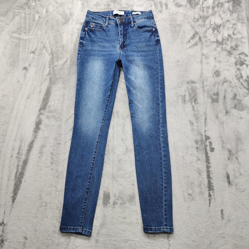 Skinnygirl Jeans Womens 26T/2T TALL Blue Hourglass Skinny Ankle Mid Rise Stretch